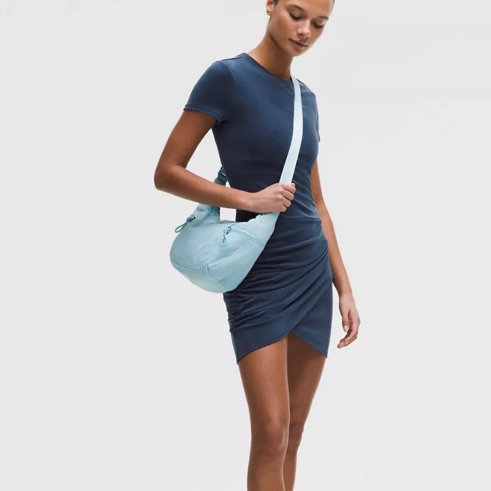 Lululemon Clean Lines Slouchy Sling Bag 6L Light Blue Crossbody Shoulder Bag